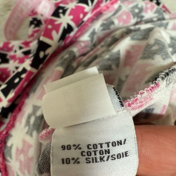 Diane von Furstenberg cotton/silk blend Reina Check Dot Pink Dress size 2 - Picture 9 of 10